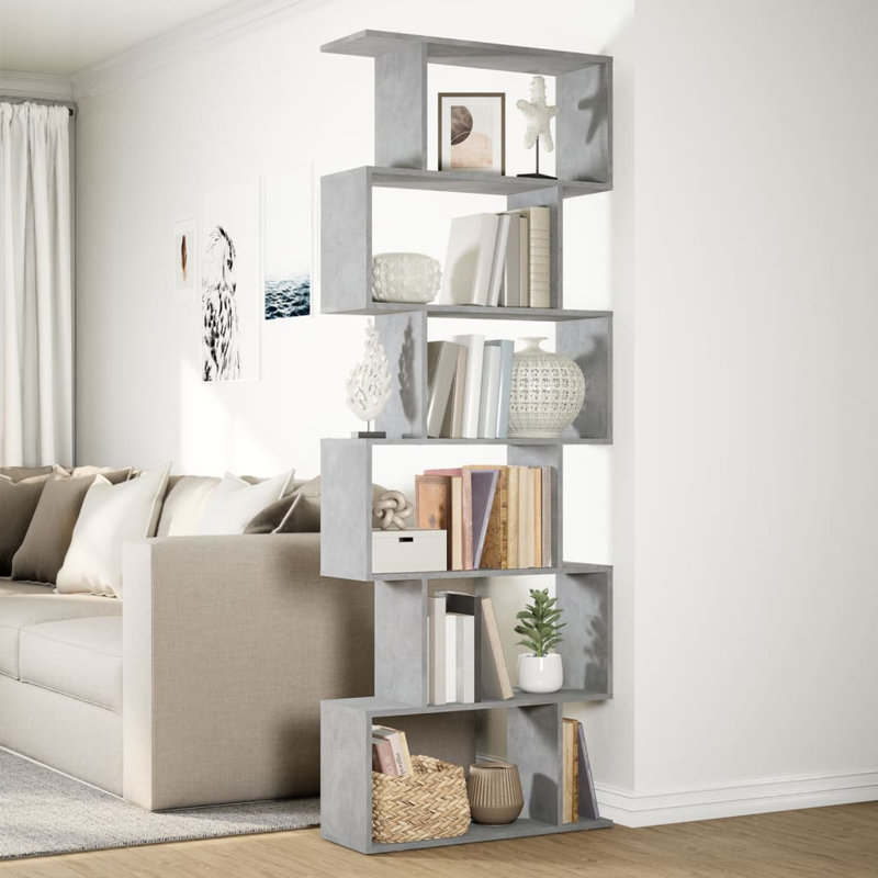 Selime 70cm W Bookcase, (6 Shelves) 193cm H x 70cm W x 24cm D