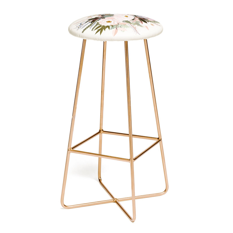 Dore Upholstered Faux Leather Counter Stool