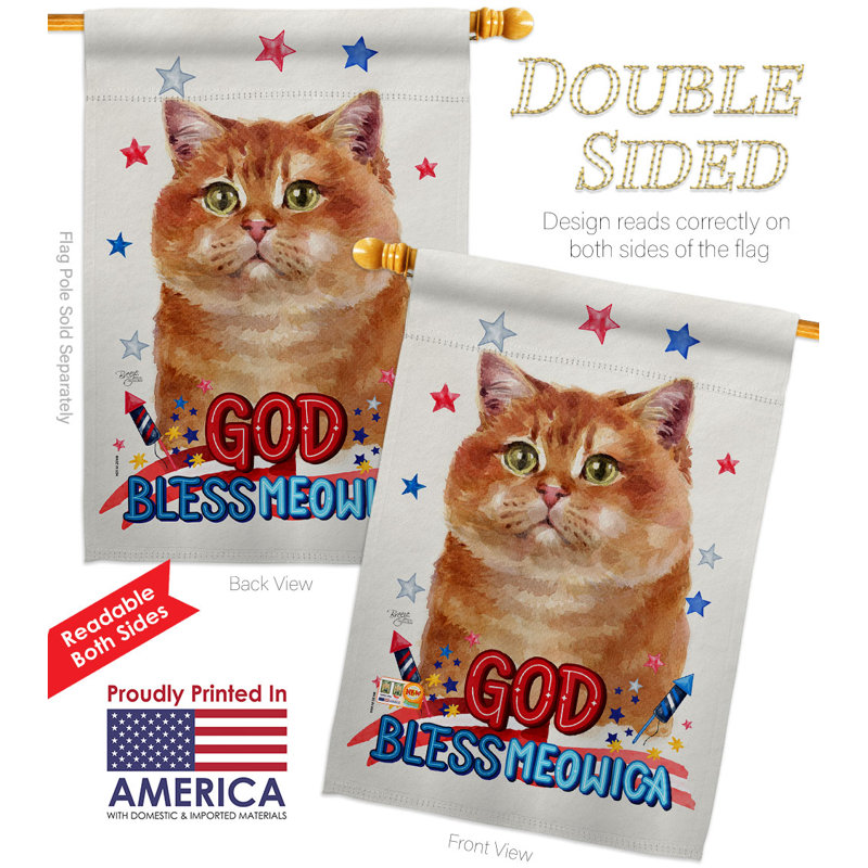 Drapeau de maison en polyester à 2 côtés 40 x 28 po