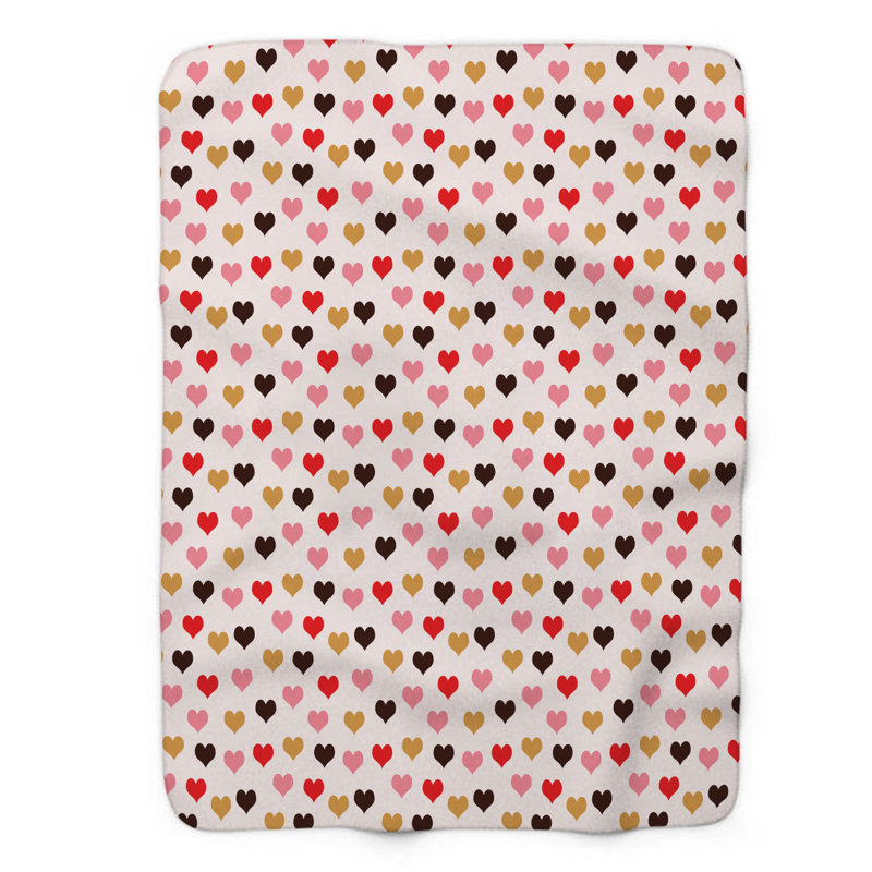 Scarlet Love - 1 pièce Sherpa Premium, Lit simple