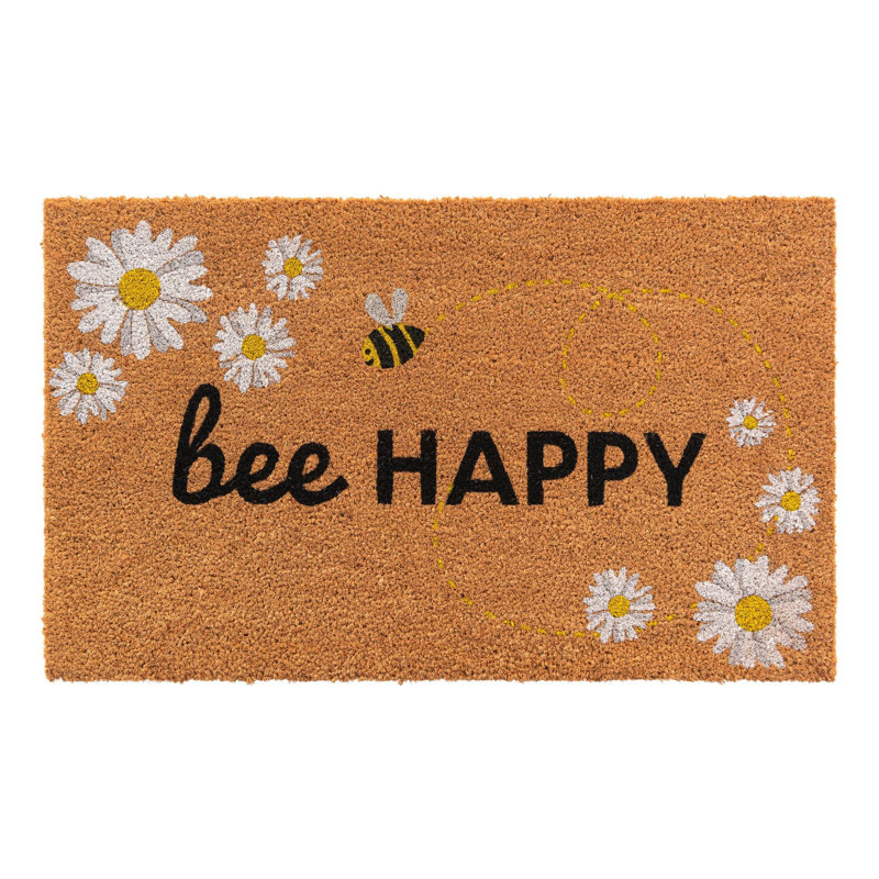 Non-Slip Floral Outdoor Doormat, Rectangle 1'6" x 2'6"