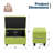 Linen Storage Ottoman Bench Multifunctional Footrest Non-Slip Legs Fiberboard Frame​​-1624110990