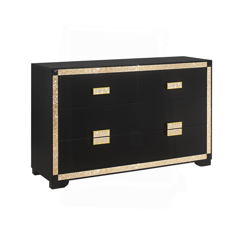 DRESSER ANIMÉ NOIR / DORÉ