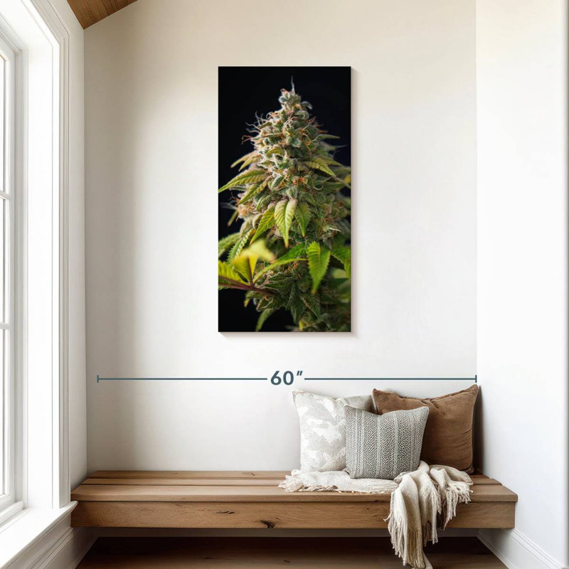 Cannabis Buds, 42" H x 21" W