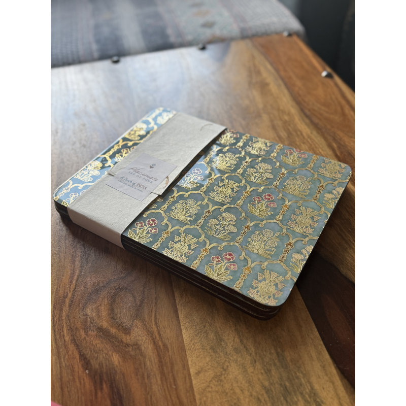 Engineered Wood Floral Rectangle Placemat