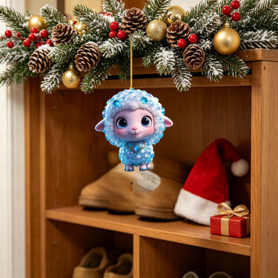 Décorations de Noël, Ornement de Noël Chèvre, Décoration de Noël Chèvre, Ornements de Noël Chèvre pour sapin, Cadeaux Chèvre pour les amoureux des chèvres