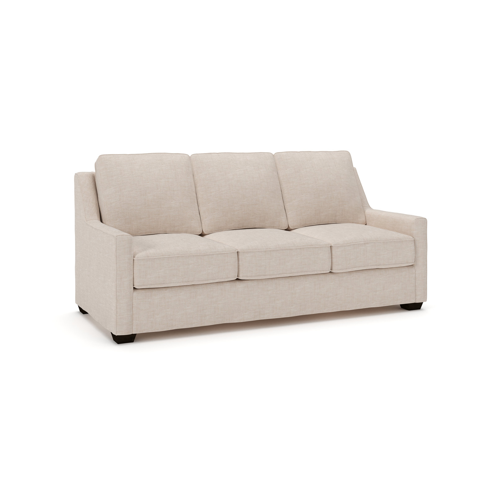 Gemi 80'' Upholstered Sofa, Lena Sand Performance Linen Blend