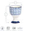 Nicola Spring Hand-Printed Egg Cups - 5.5cm - Navy - Pack of 4