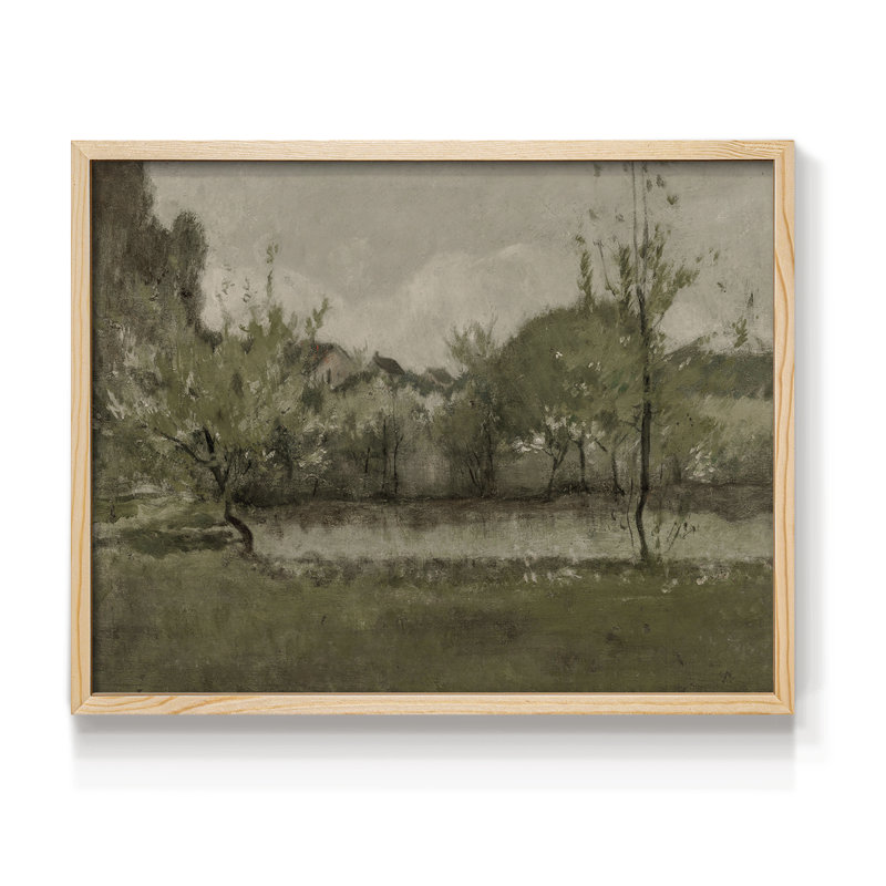 Paysages rétro-DCXCII - impression encadrée - réaménageable, H 16 po x l 20 po, Naturel