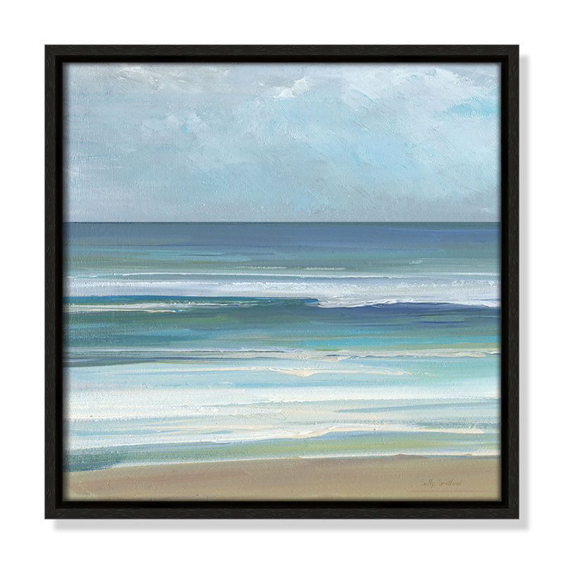 Gentle Waves I - Square Version  Print by Sally Swatland, Espresso, 13.5" H x 13.5" W