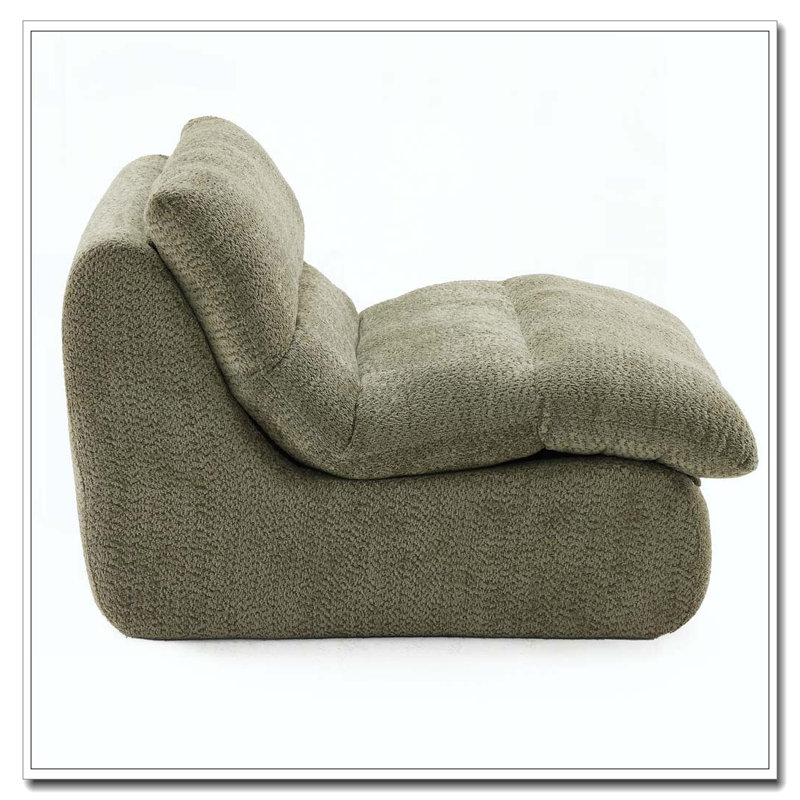 Fauteuil moderne avec assise moelleuse, Vert
