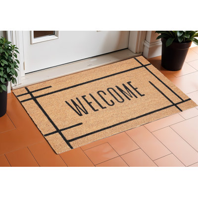 Tapis d'entrée 17 po x 29 po Natural Welcome