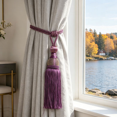  European Style Curtain Tiebacks, 4-Pack