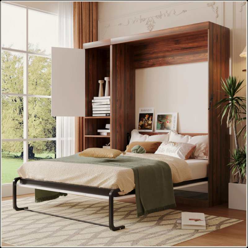 Lit escamotable avec armoire Murphy, Lit double 