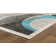Tapis turquoise Amelie