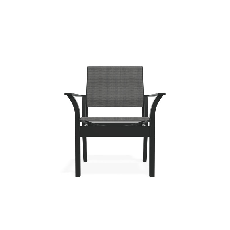 Leeward Outdoor Dining Chair, Collect Indigo, Graphite
