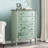 Retro Elegant Hand-Painted Solid Wood Accent Chest