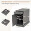 35cm W Manufactured Wood Bedside Table-332544086