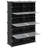 vidaXL Storage Cube Organizer Black Polypropylene Medium Modular