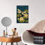 Art japonais, libellule de style Ukiyo-E au-dessus de fleurs de lotus, art abstrait, rêveuse, libellule, fleur de lotus, art mural nature-633900109
