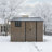 8*6 FT Galvanized Steel Outdoor Storage Shed with Sliding Door-135372149