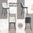 Bar Stools Set of 2,Counter Height Bar Stools with Back,Modern Faux Leather Kitchen Stools-899347625-899347618
