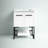 Gerard 24'' Single Bathroom Vanity with Porcelain Top-552223705