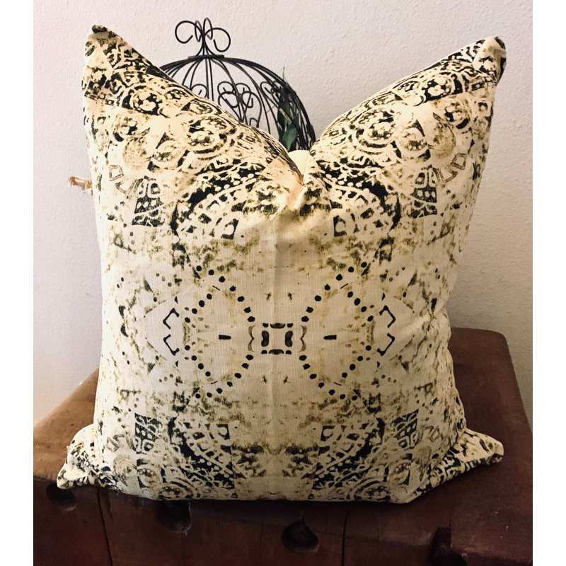 Ikat Cotton Throw Pillow