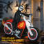 Décorations d'extérieur d'Halloween gonflables Grim Ghost Biker