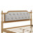 Traditional Style Solid Wood Bed Frame With Upholstered Tufted Headboard,No Box Spring Needed,Queen Size-1196815276-1196815275