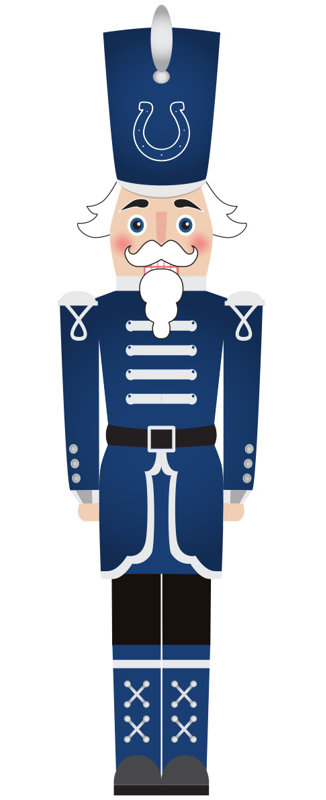Indianapolis Colts 46" Nutcracker Leaner