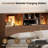 Modern Wooden Bookcase Headboard with Adjustable LED Lights & Charging Station – Queen & King Sizes,-899519846-893881262