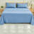 4 Piece Twin Size Sheet Set, 100% Rayon Derived from Bamboo Sheet Set, Cooling & Breathable, Luxury Silky Soft, Deep Pocket up to 16", Blue-122871992-122871996