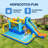 Multi-Function Castle Water Park Inflatable Bounce House With Educational Hopscotch Pool