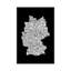 « text map of germany » par michael tompsett, impression sur toile tendue-177747552-240357737-177747553