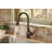 MOEN Brantford Single-Handle Pull-Down Sprayer Kitchen Faucet with Reflex and Power Boost in Oil Rubbed Bronze-9328298