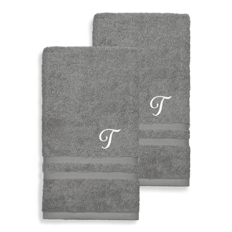Débarbouillette 100% coton Denzi, T, Gris foncé