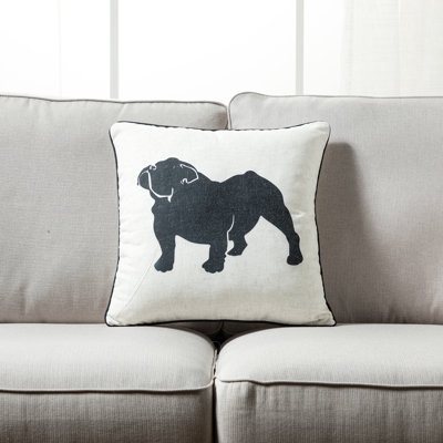 Animal Animal Print Linen Reversible Throw Pillow