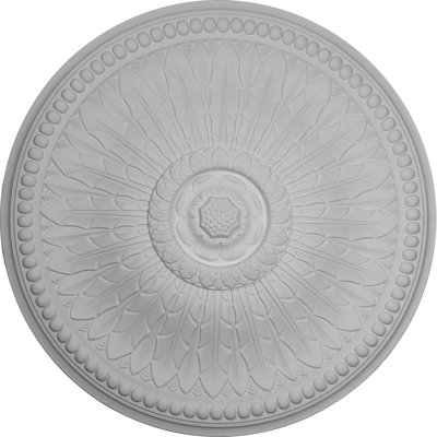 Endurathane Springtime Ceiling Medallion, 42 1/2"OD x 4 5/8"P (Fits Canopies up to 9 3/8"), Hand-Painted Polished Copper Finish