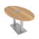 6 Ft Oval Shaped Conference Table with Power And Data Module 6 Person Meeting Room Table