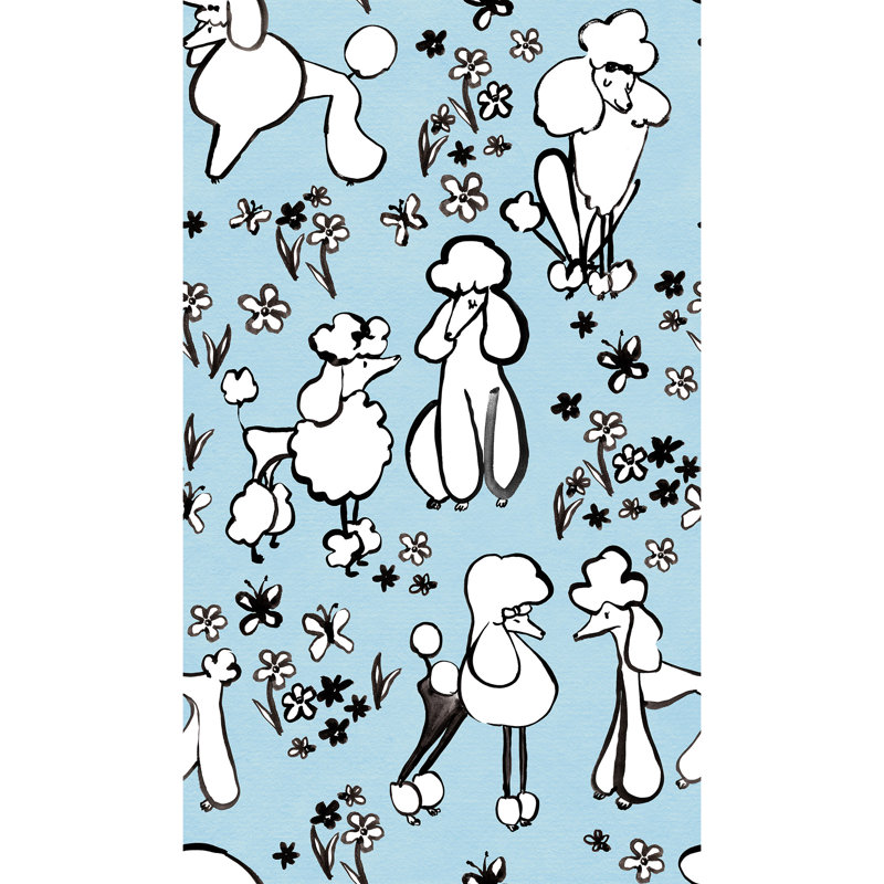 Wallpaper Double Roll by Yuki Osada, Blue
