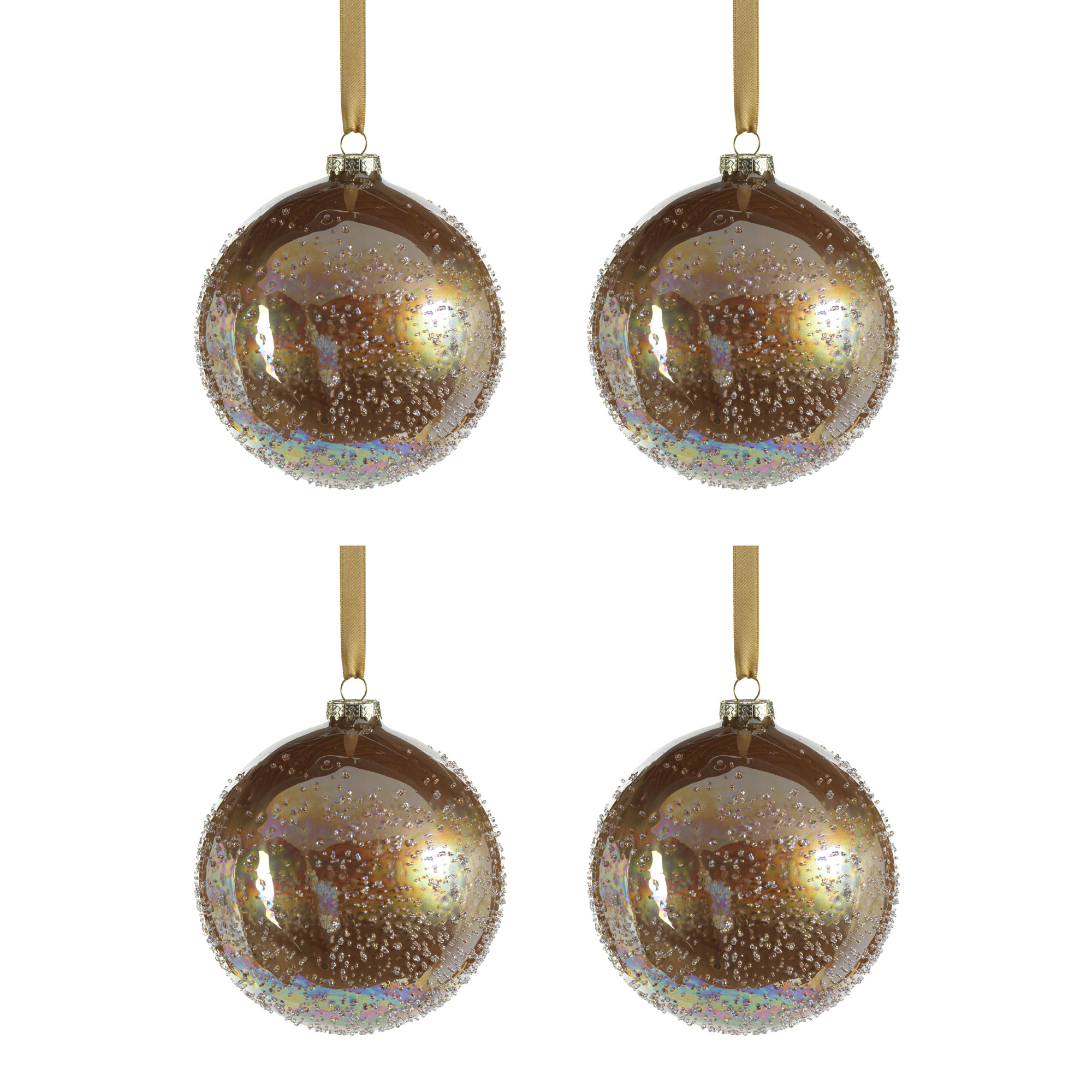 Cele The Holiday Aisle® Ball Ornament, Dark Gold
