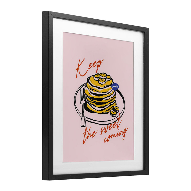 «Keep The Sweet Coming», reproduction imprimée sous verre, conception de The Prints Vibe, 16 x 13