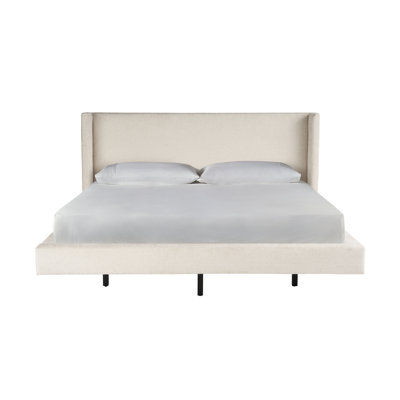 Sainte-Ann Upholstered Wingback Bed
