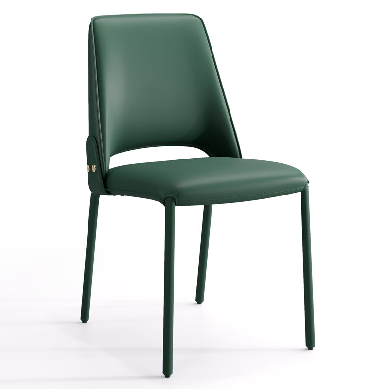 Chaise en polyuréthane sans accoudoirs, Vert