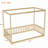 Canopy Frame Floor Bed With Fence-1228560638-1228560639