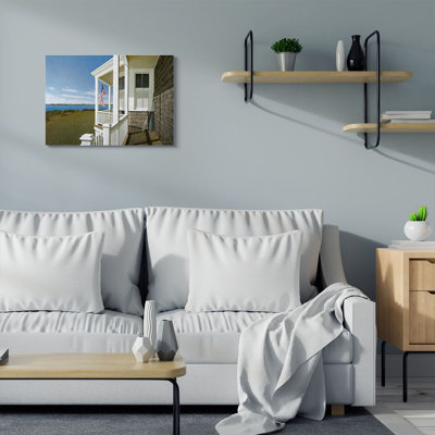 Americana Cottage Porch Realistic Coastal by Zhen-Huan Lu - Painting