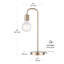 Lampe arquée 18 po Kazutaka-55785615