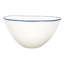 Canvas Home Abbesses Blue Rim 3 Piece Dinnerware Set, Service For 1
