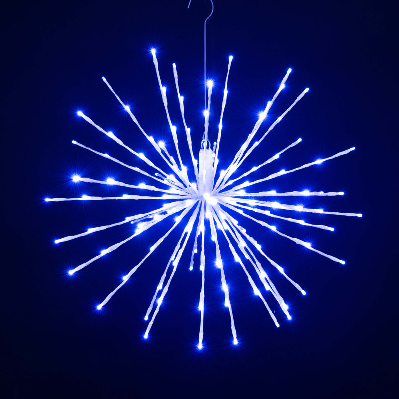 200 lanternes 200 lumières, H 24 po x L 24 po x l 24 po, Bleu